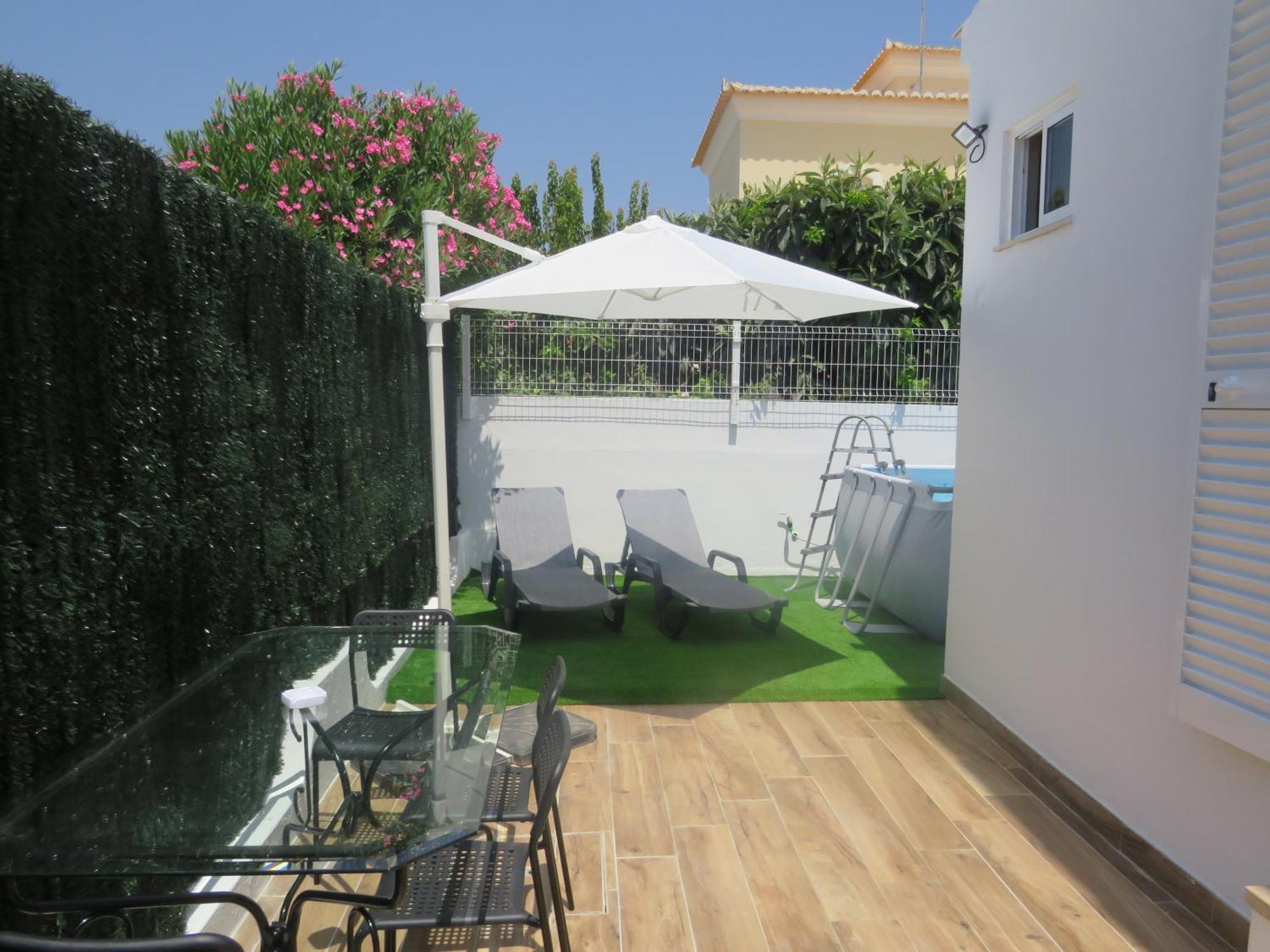 Moradia Geminada V2- Piscina Privada Vila Quarteira Exterior foto
